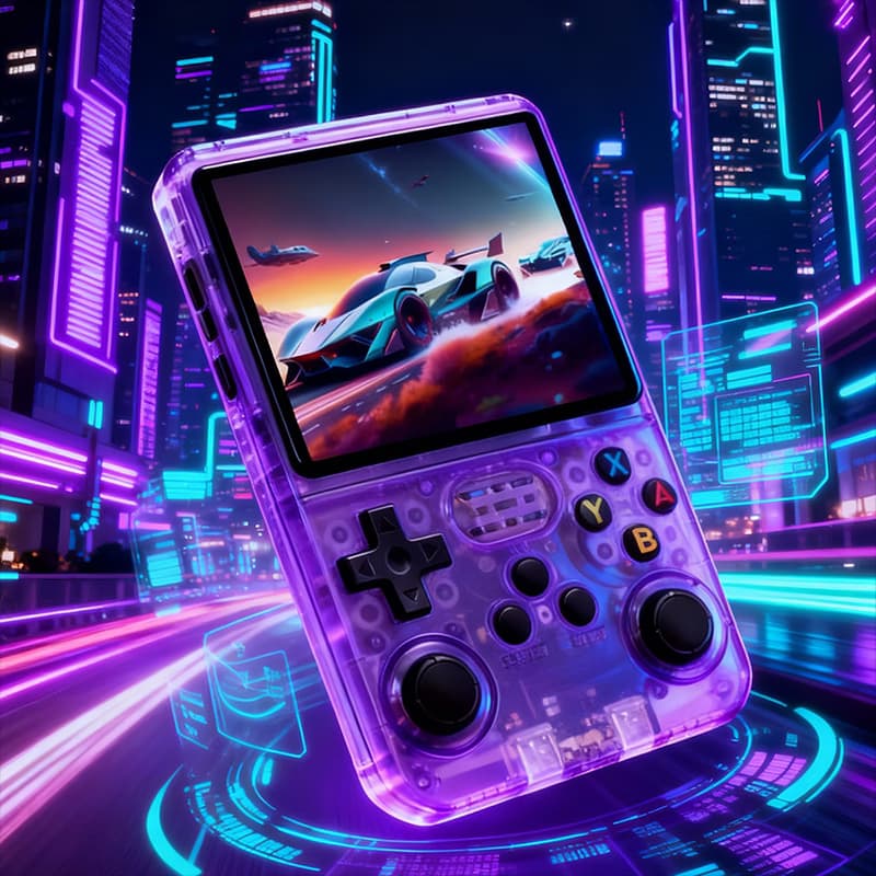 All-In-One Retro Gaming Console - Mystic Flame (Purple) thumbnail